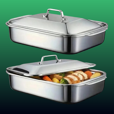 Stainless Roasting Tray with Lid