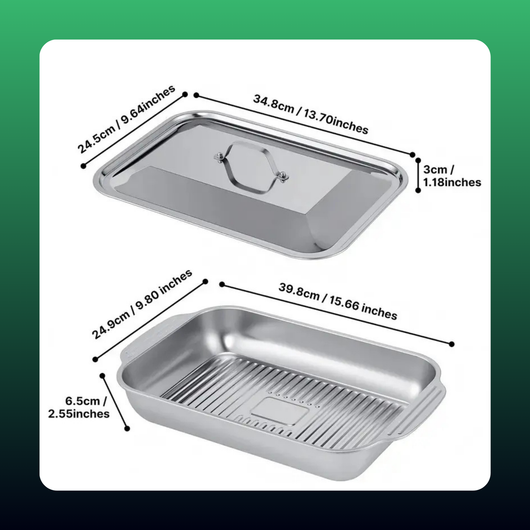Stainless Roasting Tray with Lid