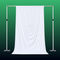 White Swag Backdrop Curtain Panel