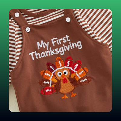 My First Thanksgiving Baby Outfit