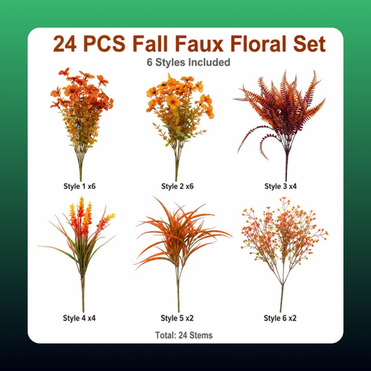 Fall Faux Floral Stem Bundle