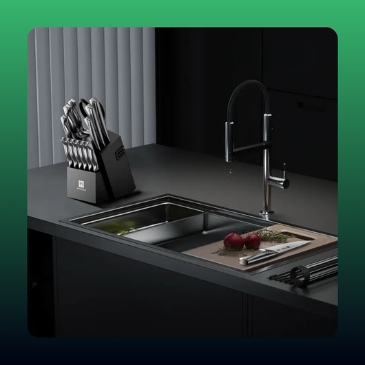 Knife Block Set (15 Piece)
