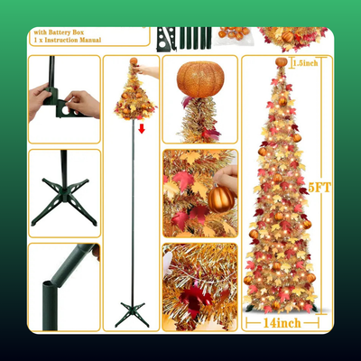 Pop Up Maple Leaf Tree