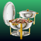 Gold Round Chafing Dish (9 Quart)