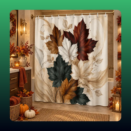 Autumn Maple Leaf Shower Curtain