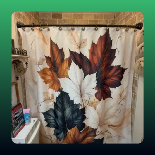 Autumn Maple Leaf Shower Curtain