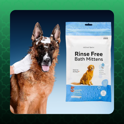 Rinse Free Shampoo Pet Mittens