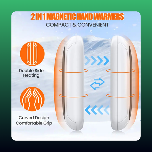 Magnetic Rechargeable Hand Warmers (2 Pack)