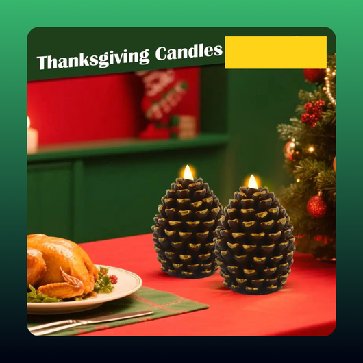 Flameless Pinecone Candles (2 Pack)