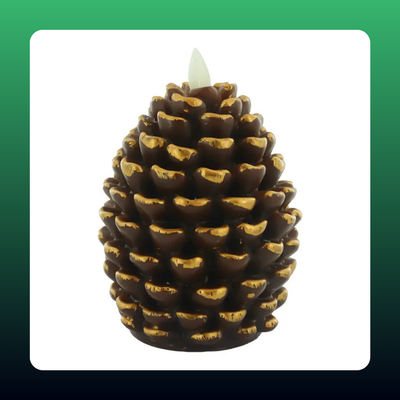 Flameless Pinecone Candles (2 Pack)