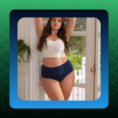 Women's Plus Size High Waisted Underwear (4-Pack) [VIP]