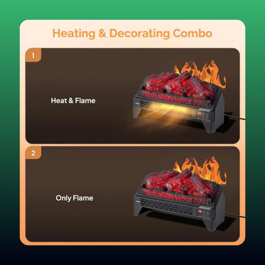 Electric Fireplace Log Insert