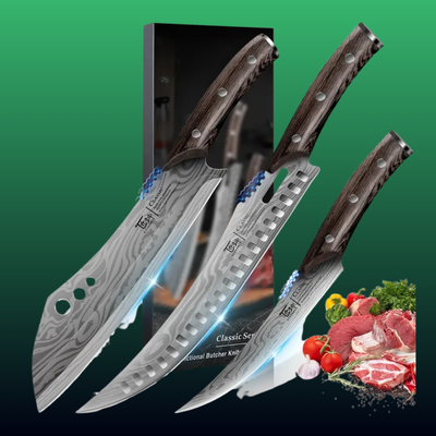 Forged Butcher Knife Set (3 Piece)