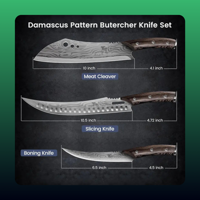 Forged Butcher Knife Set (3 Piece)