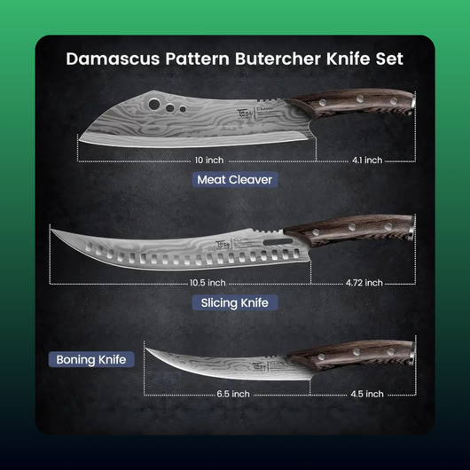 Forged Butcher Knife Set (3 Piece)