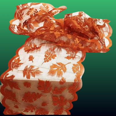 Maple Leaf Lace Table Runner