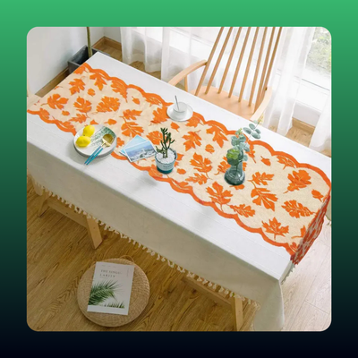 Maple Leaf Lace Table Runner