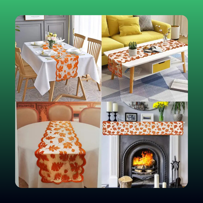 Maple Leaf Lace Table Runner